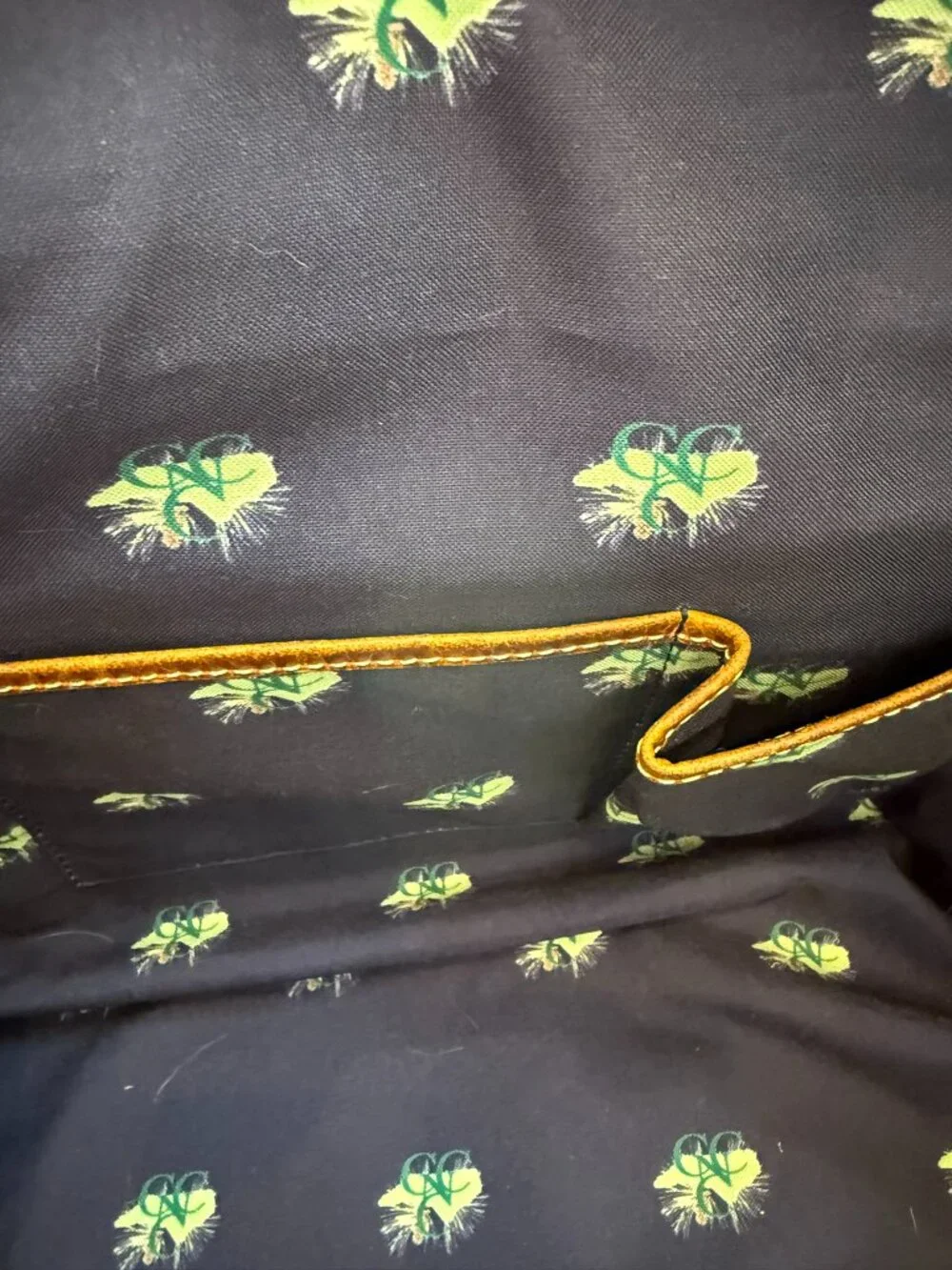 Peter Millar CCNC Leather Canvas Weekender Duffel Bag Friwadsworth NYC Green Bro